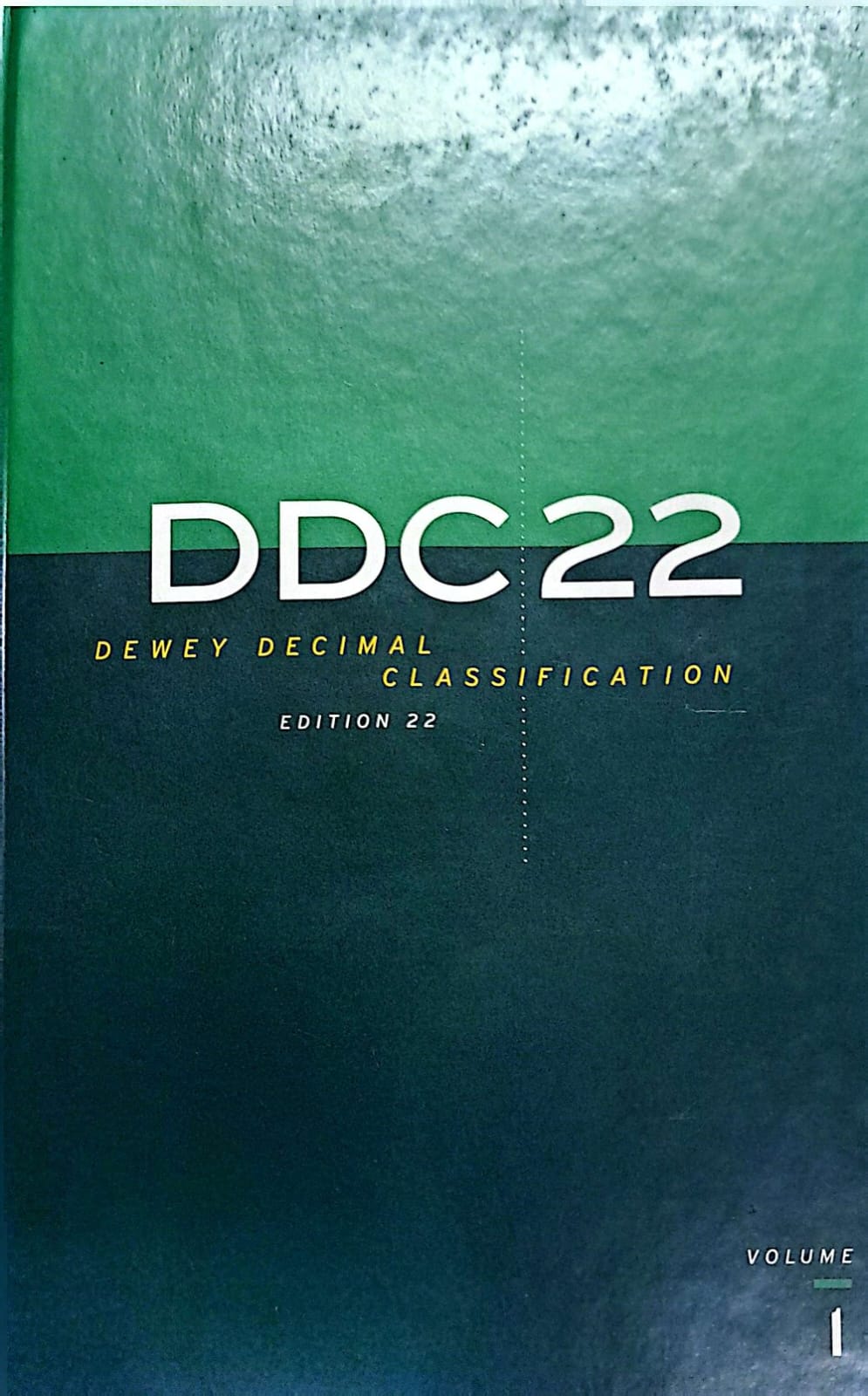 Cover DDC  22  Melvil Dewey