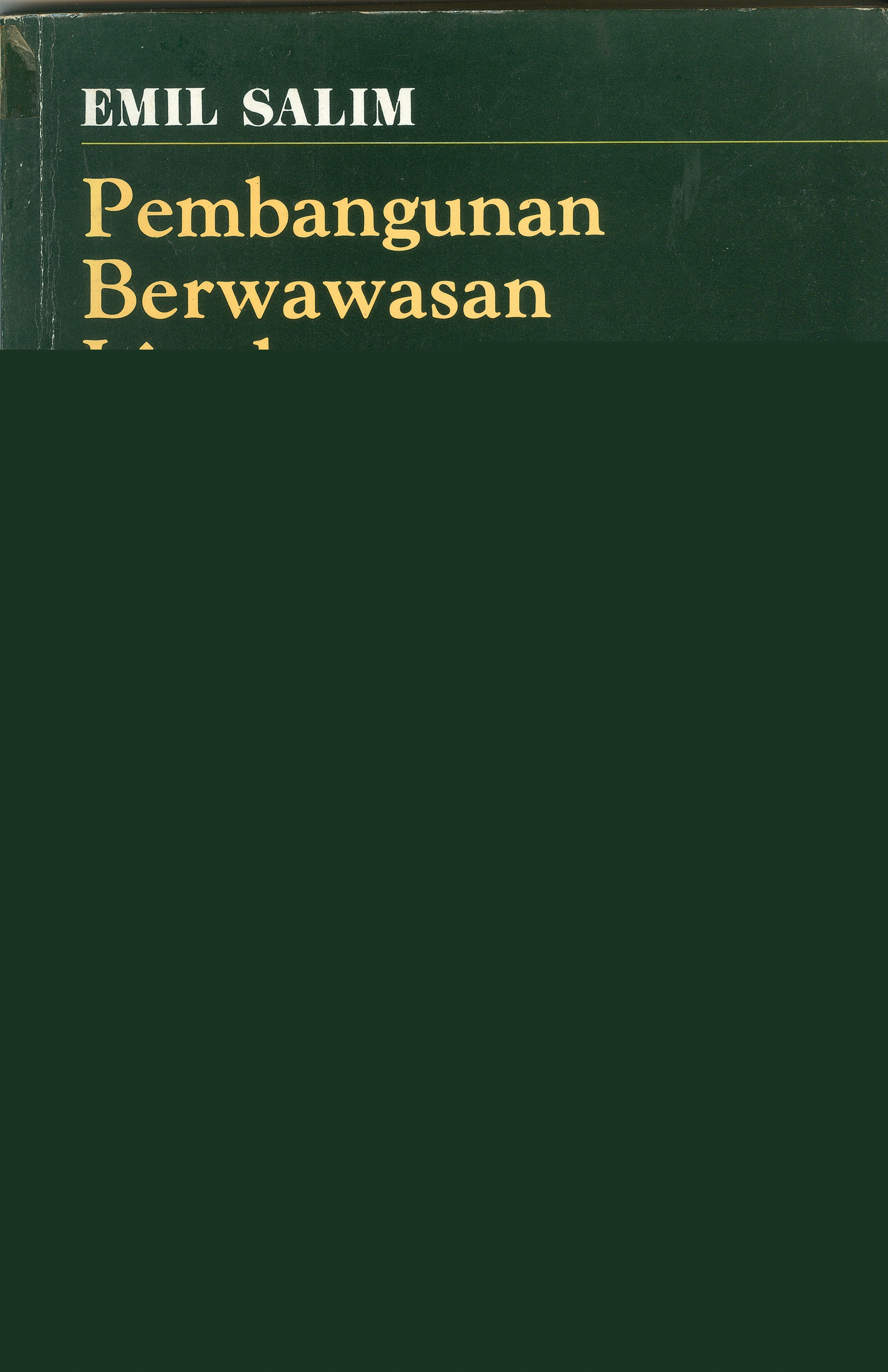 Cover Pembangunan Berwawasan Lingkungan / Emil Salim
